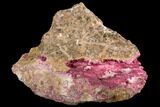 Fibrous Roselite Crystals on Matrix - Morocco #99401-2